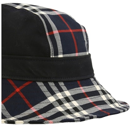 Burberry Check Print Bucket Hat Navy Order Burberry Check Print Bucket Hat Navy