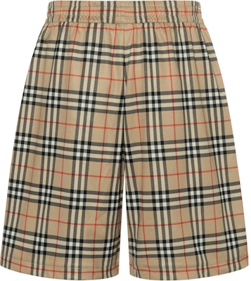 博柏利格纹中腰直筒休闲短裤 米色. 80264691 Buy 博柏利格纹中腰直筒休闲短裤 米色. 80264691