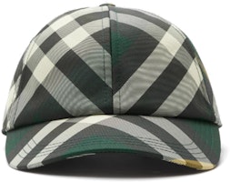 Burberry Check Print Polyester Cotton Cap Multicolor 80826691 Burberry Check Print Polyester Cotton Cap Multicolor 80826691