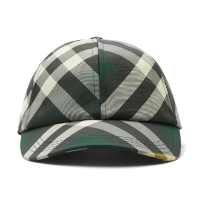 Burberry Check Print Polyester Cotton Cap Multicolor 80826691