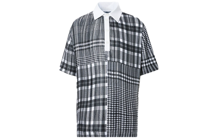 Burberry Check Print Short Sleeve Polo Shirt Black Unisex SS21 80420801 圖 2