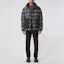 Lookbook Burberry Check Puffer Jacket - Fitted Down Coat Winter Charcoal Grey 80454991