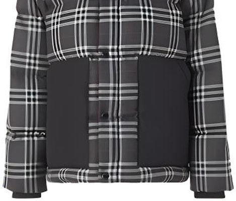 Burberry Check Puffer Jacket - Fitted Down Coat Winter Charcoal Grey 80454991 Sizing Burberry Check Puffer Jacket - Fitted Down Coat Winter Charcoal Grey 80454991