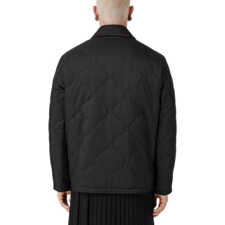 Burberry Check Reversible Jacket Style Long Sleeve Shirt Black 80491391 圖 6