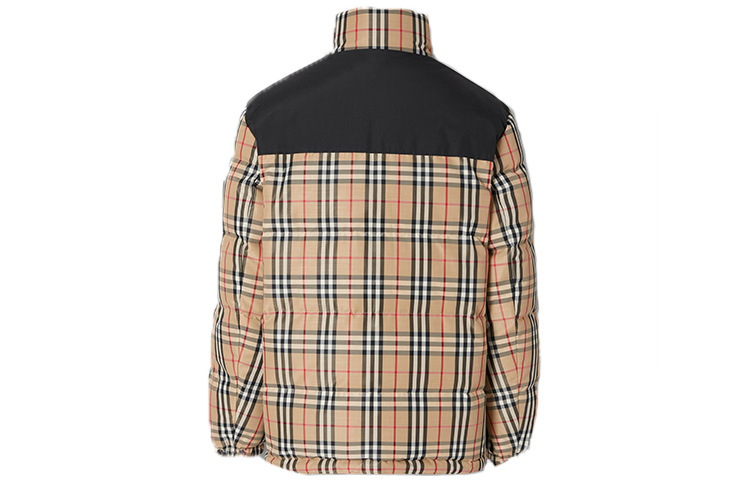 Burberry Check Reversible Stand Collar Down Jacket Beige 80188621 圖 3