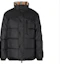 Shop Burberry Check Reversible Stand Collar Down Jacket Beige 80188621