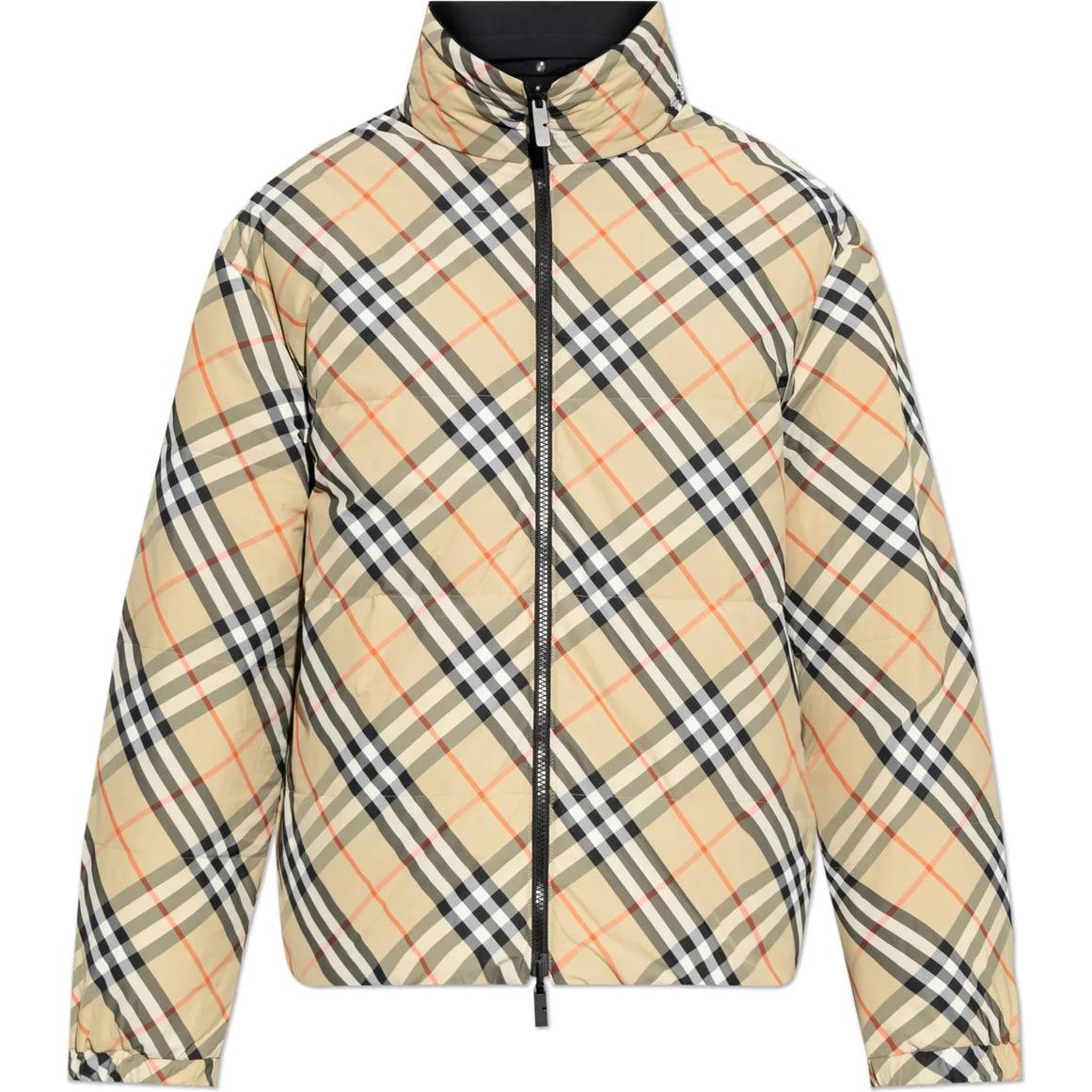 Burberry Check Reversible Zip-Up Jacket Beige  Outerwear. 80960951