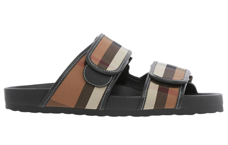 Order バーバリーチェック サンダル バーチブラウン/ブラック 80558231