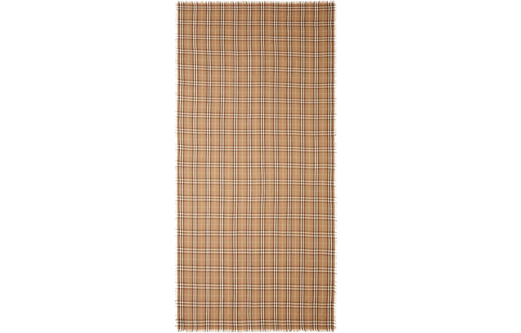 Burberry Check Scarf in Dark Khaki 8021745 圖 3