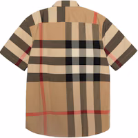 Lookbook Burberry 格紋短袖卡其休閒襯衫 80173221