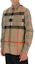 Purchase Kemeja Lengan Panjang Burberry Check Single-Breasted dalam Vintage Beige 80322681