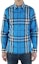 Purchase Burberry Check Single-Breasted Pocket Long Sleeve Shirt Blue Shirt. 40153451