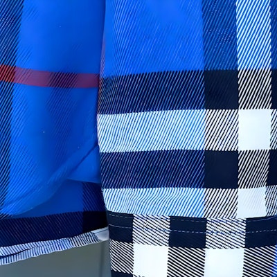 Burberry Check Single-Breasted Pocket Long Sleeve Shirt Blue Shirt. 40153451 Details for Burberry Check Single-Breasted Pocket Long Sleeve Shirt Blue Shirt. 40153451