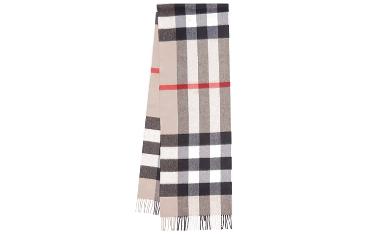 Burberry Check Stone Cashmere Scarf Unisex Couples' Style 80155501 圖 2