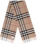Buy Burberry Check Striped Cashmere Scarf Unisex Couple Style Camel Color 80155271