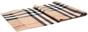 Purchase Burberry Check Striped Cashmere Scarf Unisex Couple Style Camel Color 80155271