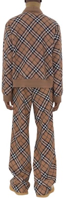 Burberry Check Wool Blend Harrington Jacket Brown Zip-Up Coat. 80929631 Purchase Burberry Check Wool Blend Harrington Jacket Brown Zip-Up Coat. 80929631
