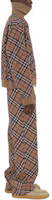 Details for Burberry 經典格紋羊毛混紡Harrington外套棕色拉鍊夾克 80929631