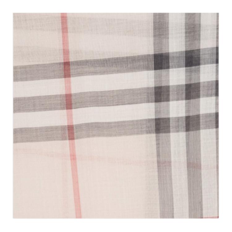 Burberry Check Wool Blend Scarf Beige Unisex Couple Style 8078782A5129 圖 5