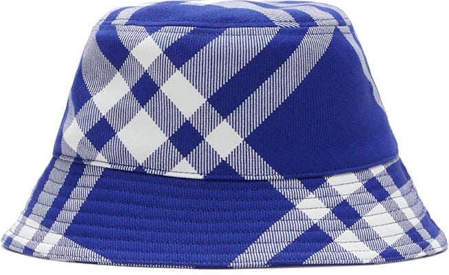 Burberry Check Wool Bucket Hat Unisex Couple Style Blue 80794901 Buy Burberry Check Wool Bucket Hat Unisex Couple Style Blue 80794901