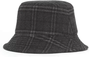 Burberry Check Wool Cashmere Bucket Hat Unisex Couples Style 80440771 Burberry Check Wool Cashmere Bucket Hat Unisex Couples Style 80440771