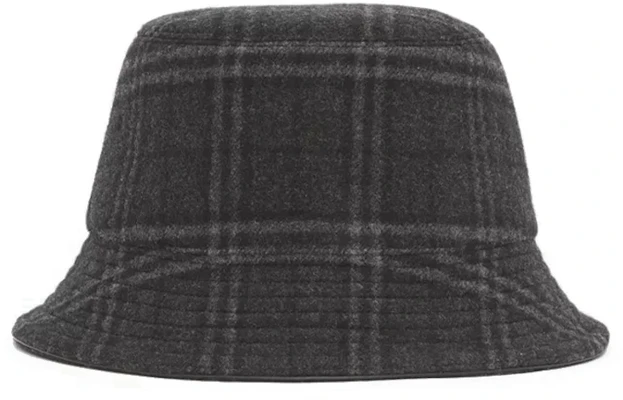 バーバリー チェック ウール カシミア バケットハット ユニセックス カップル用 80440771 Lookbook バーバリー チェック ウール カシミア バケットハット ユニセックス カップル用 80440771