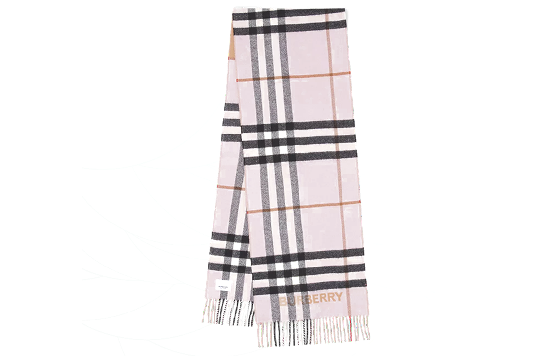 Burberry Checkered Cashmere Scarf in Archive Beige 80504931