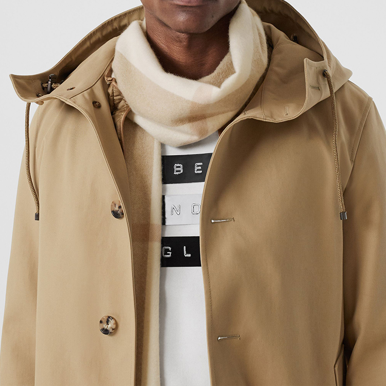 Burberry Checkered Cashmere Scarf White 80197651 圖 5