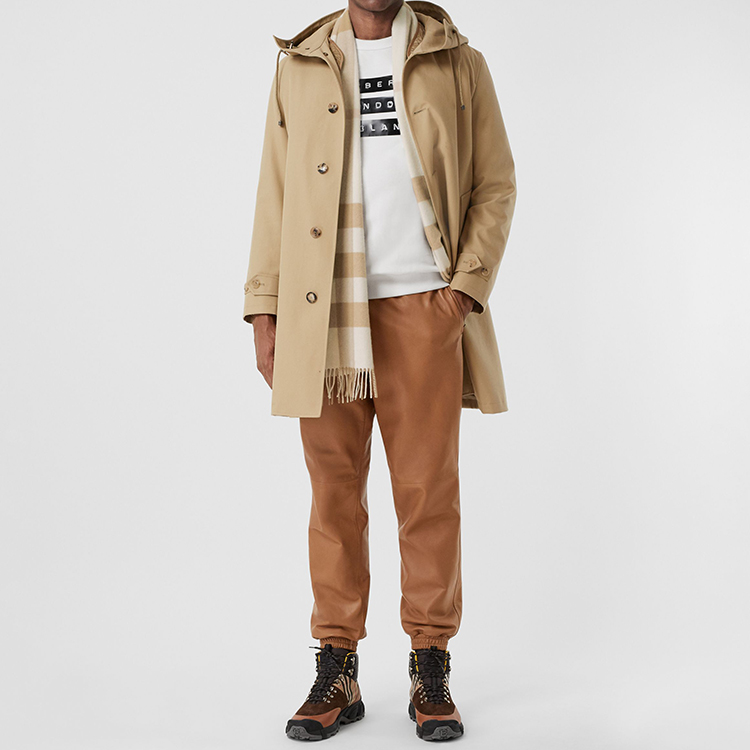 Burberry Checkered Cashmere Scarf White 80197651 圖 7