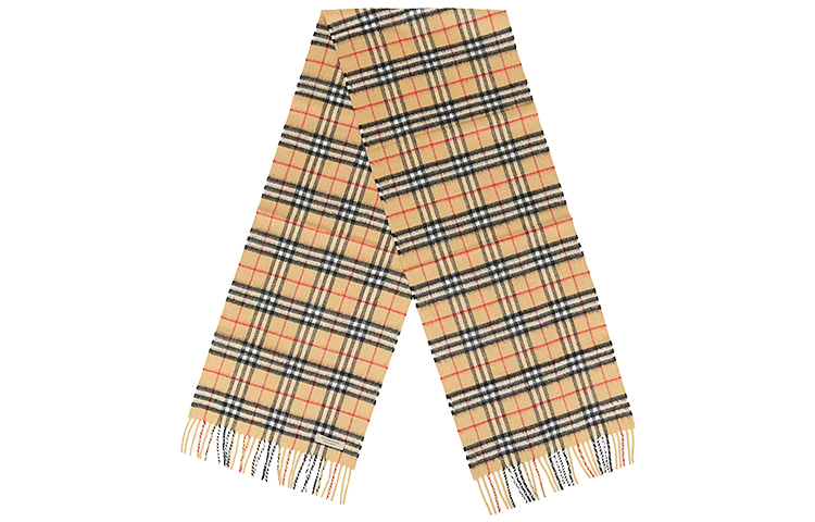 Burberry Checkered Cashmere Scarf Yellow 4073122