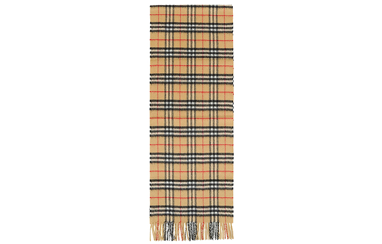 Lookbook Burberry Checkered Cashmere Scarf Yellow 4073122