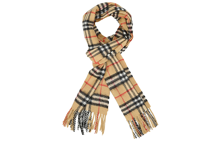 Purchase Burberry Checkered Cashmere Scarf Yellow 4073122