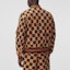 Shop Burberry Checkered Cotton-Blend Bomber Jacket for Men in Deep Orange. 80419261