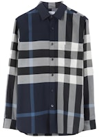 Burberry Checkered Cotton Colorblock Shirt for Men 80715361 Burberry Checkered Cotton Colorblock Shirt for Men 80715361