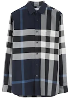 Order Burberry 男士拼接格紋全棉襯衫 80715361