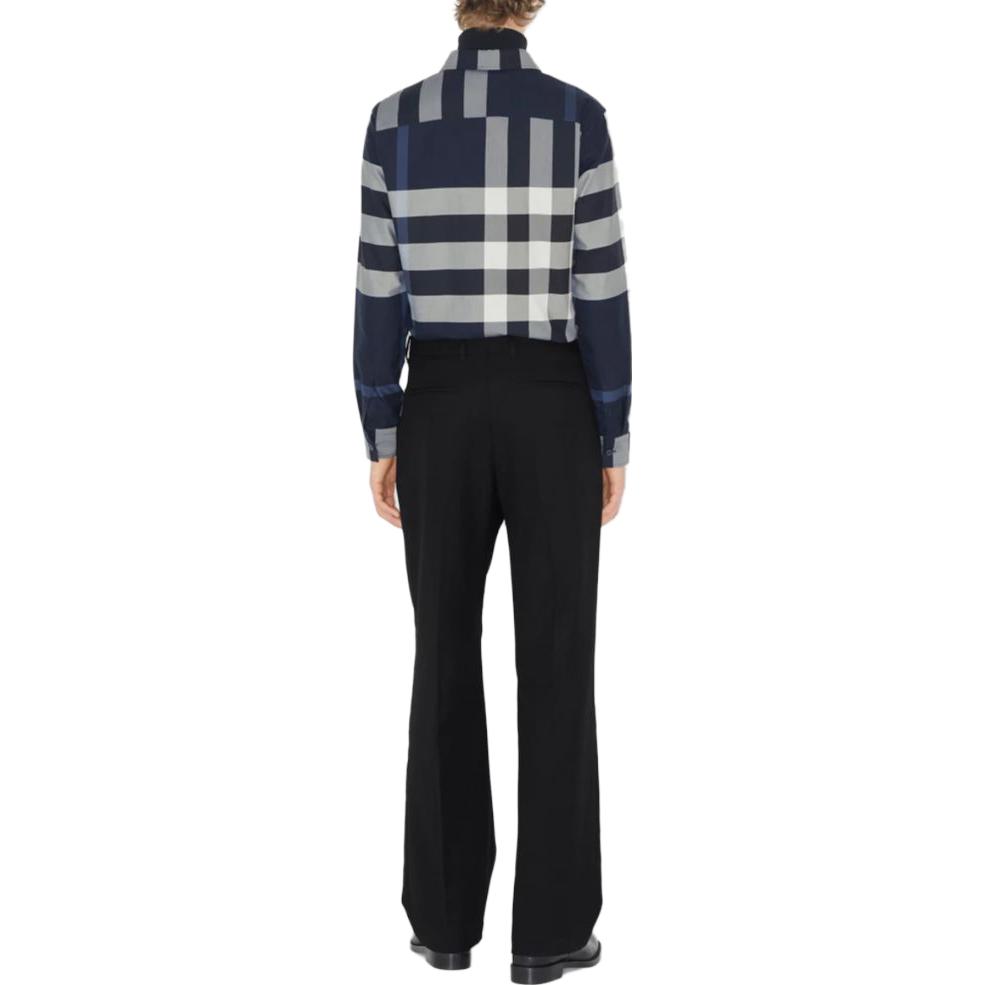 Purchase 巴宝莉男士格纹拼色棉质衬衫 80715361