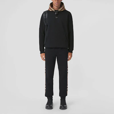 博柏利黑色格纹长袖连帽衫卫衣 80450041 Shop 博柏利黑色格纹长袖连帽衫卫衣 80450041