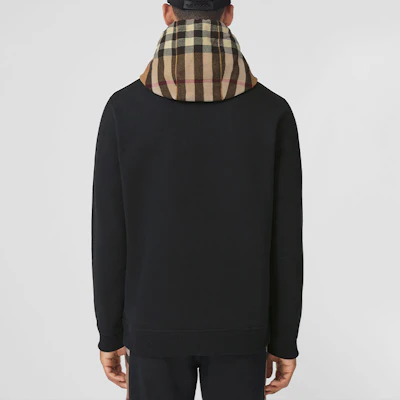 博柏利黑色格纹长袖连帽衫卫衣 80450041 Purchase 博柏利黑色格纹长袖连帽衫卫衣 80450041