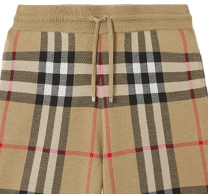 Burberry Celana Pendek Pria Silk-Blend Motif Kotak - Archive Beige. 80435721 Sizing Burberry Celana Pendek Pria Silk-Blend Motif Kotak - Archive Beige. 80435721