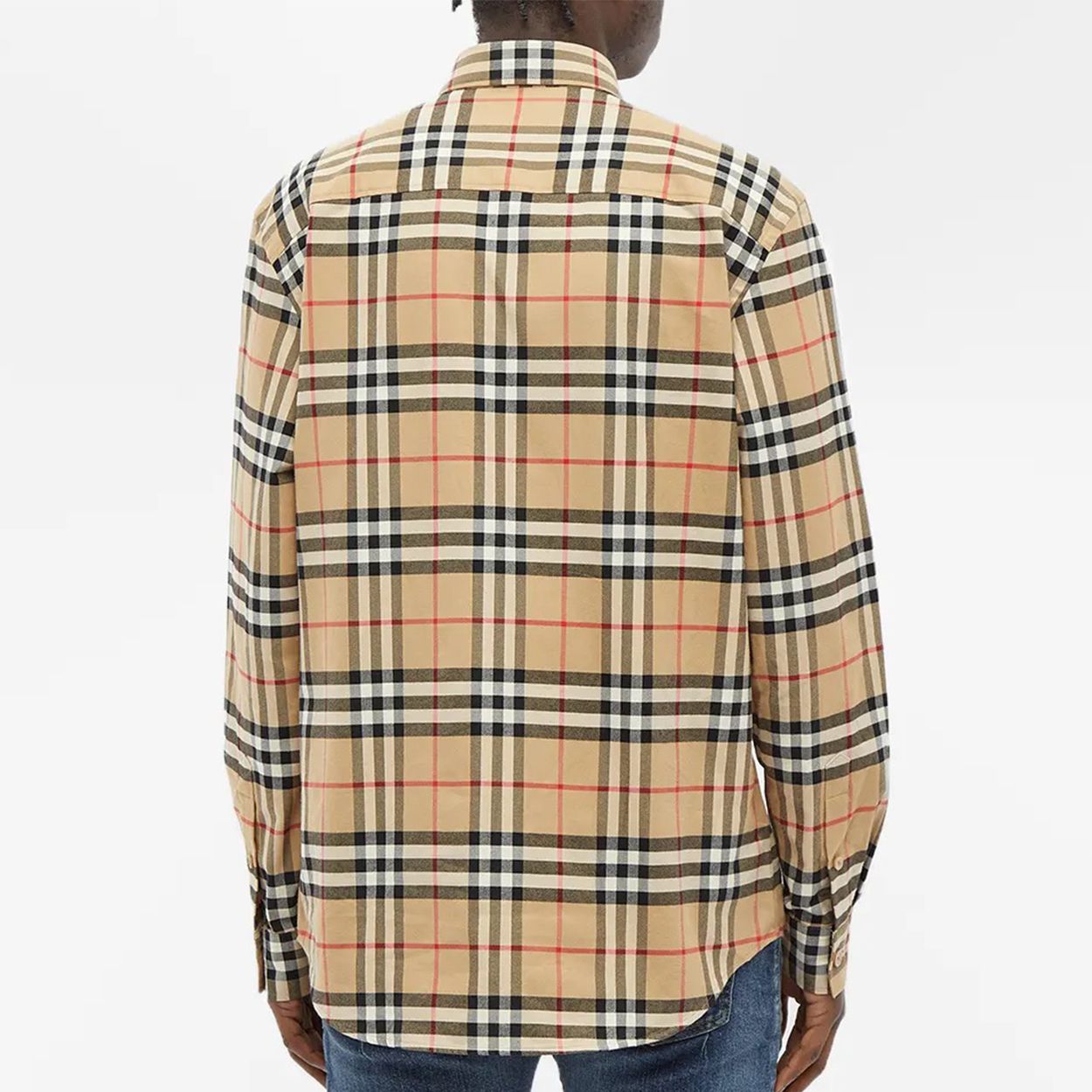 Burberry Checkered Long Sleeve Casual Shirt in Checkered Pattern 8033703 圖 5