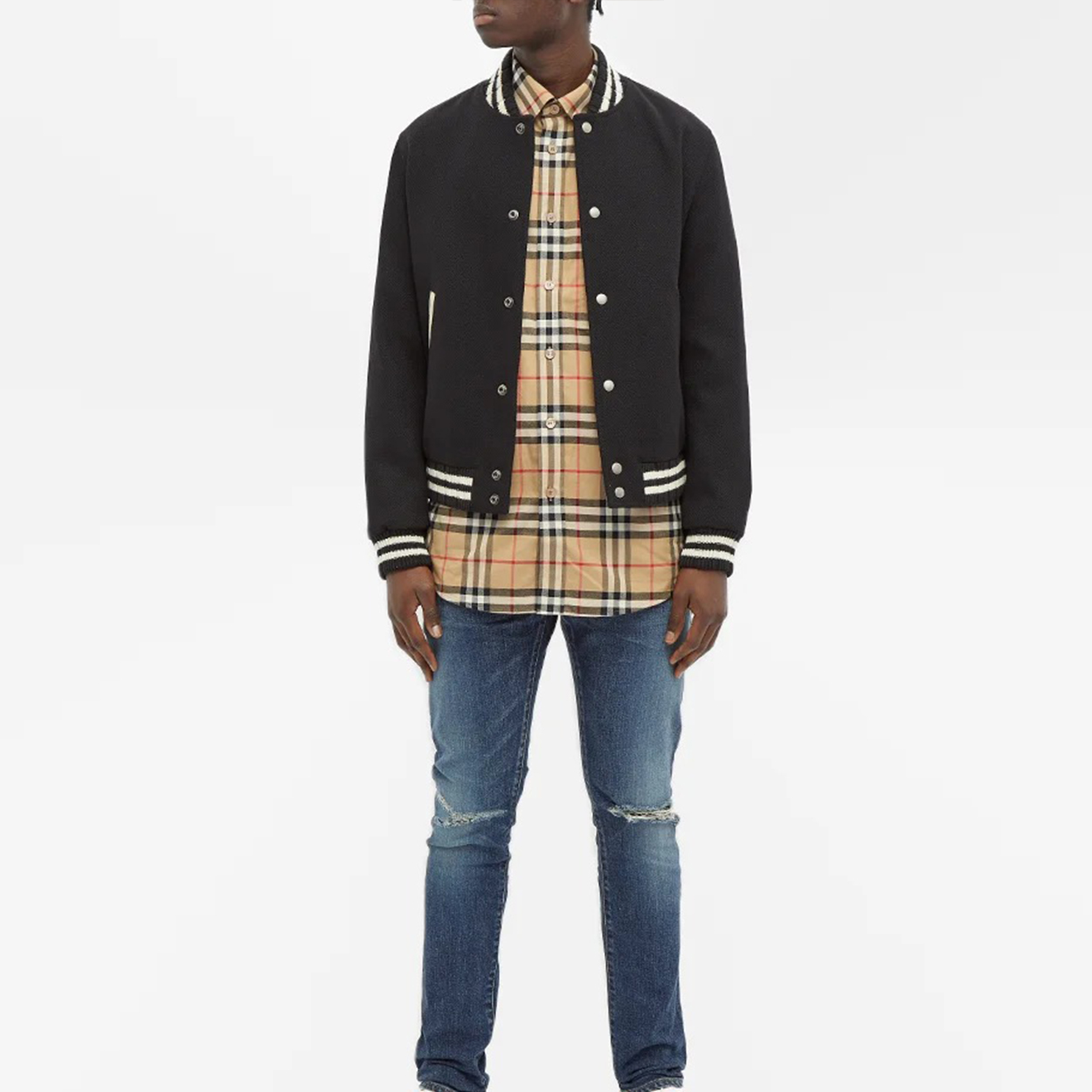 Burberry Checkered Long Sleeve Casual Shirt in Checkered Pattern 8033703 圖 6