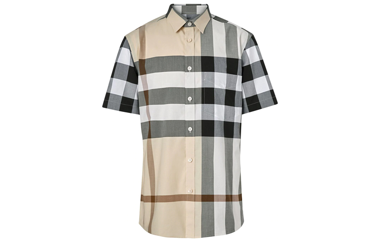 Burberry Checkered Shirt in Archive Beige 80293671