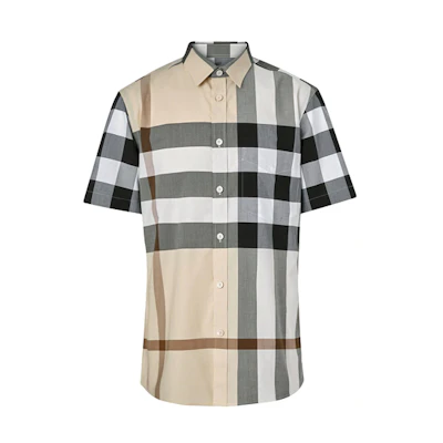 Burberry Checkered Shirt in Archive Beige 80293671