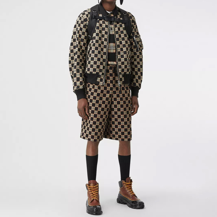 Purchase Shorts Casual Rectos a Cuadros Burberry Beige 80292801