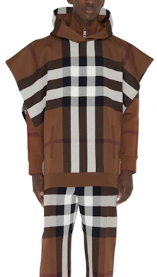 Burberry 格紋條紋連帽披肩斗篷 男女通用 棕色 80708701 Lookbook Burberry 格紋條紋連帽披肩斗篷 男女通用 棕色 80708701