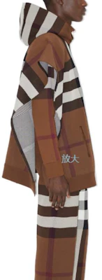 Burberry 格紋條紋連帽披肩斗篷 男女通用 棕色 80708701 Purchase Burberry 格紋條紋連帽披肩斗篷 男女通用 棕色 80708701