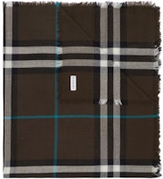 Burberry Checkered Wool Scarf Unisex Couple Style - Gray 80907281 Burberry Checkered Wool Scarf Unisex Couple Style - Gray 80907281