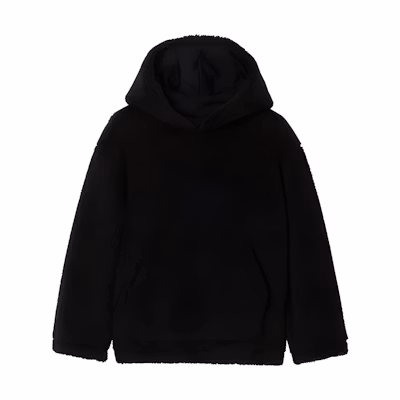 Burberry Children's Black Hoodie FW23 Letter Logo Embroidery Casual Wear 80688031