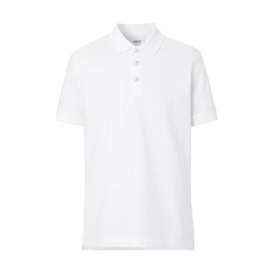 Burberry Classic Button-Up Polo Shirt in White. 80288721
