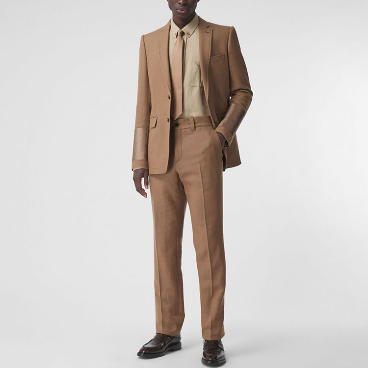 Burberry Classic Button Casual Pants for Men - Brown 80415551 圖 3